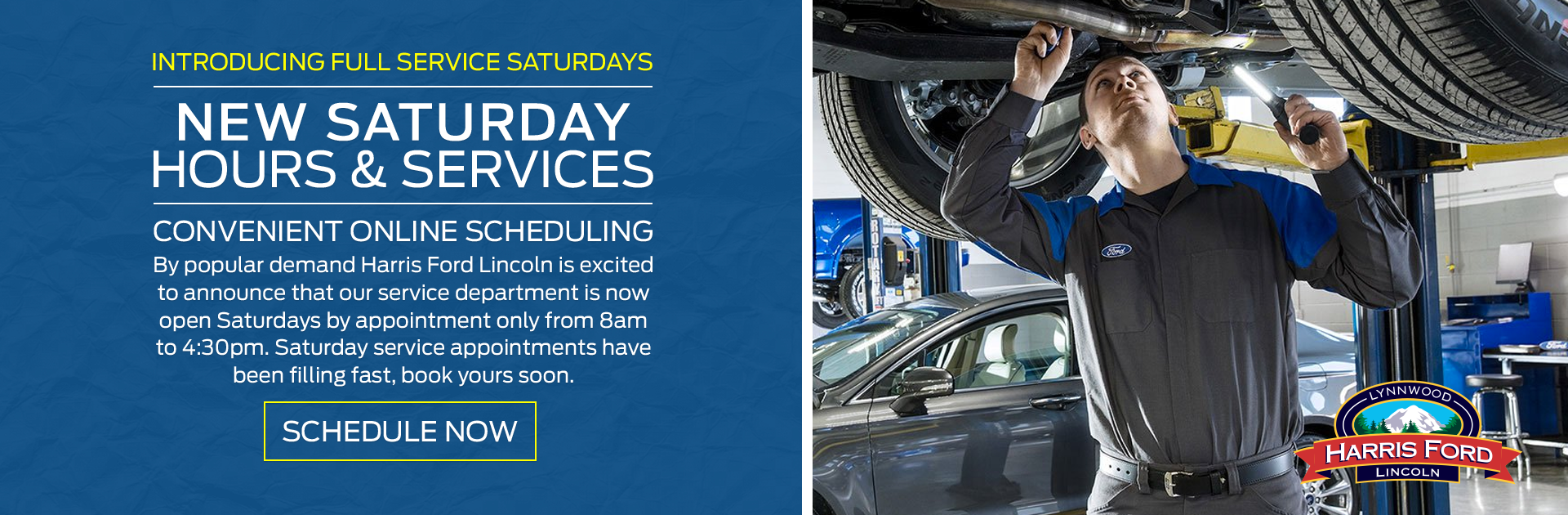 Saturday Auto Service Appointments - Book Now